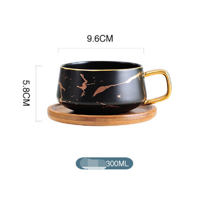 Coffee Mugs Marble Gold Inlay