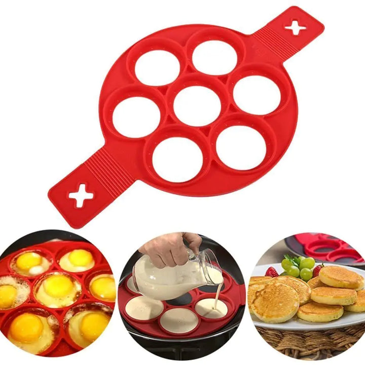 Pancake Maker With 7 Cavity Round