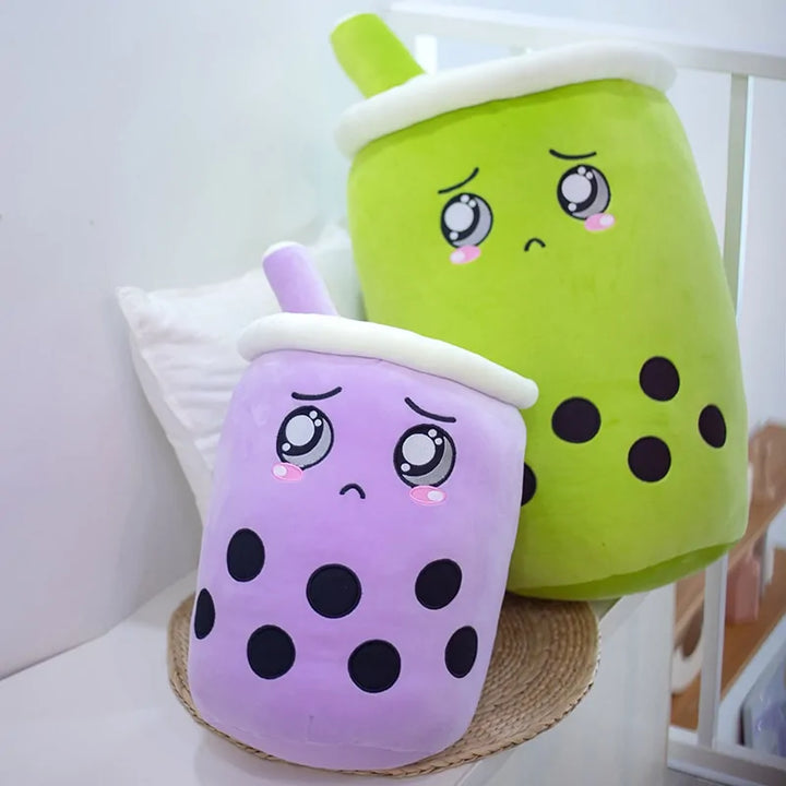 Plush Boba Tea Cup Toy Bubble Tea Pillow Cushion