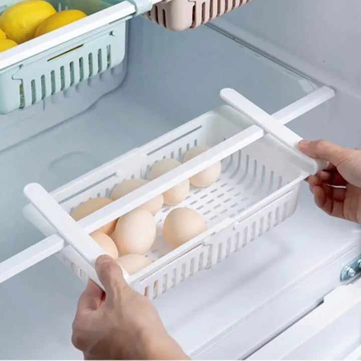 Refrigera 2-Layer Drawer Type Stackable Clear Plastic Egg Holder