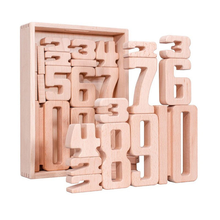 New Number Building Blocks Wooden Math Digital Toys