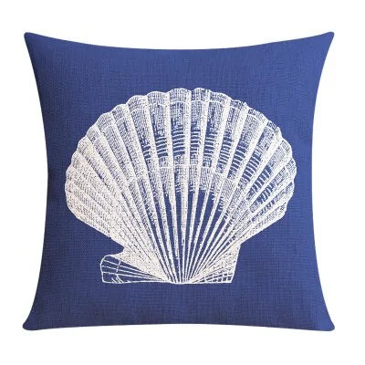 Nordic Style Mediterranean Sea Anchor Pillow Cover