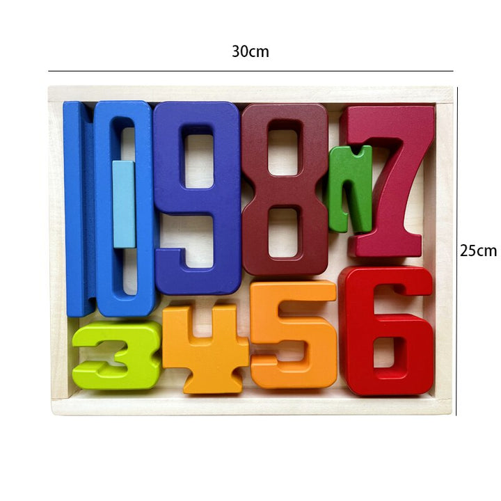 New Number Building Blocks Wooden Math Digital Toys