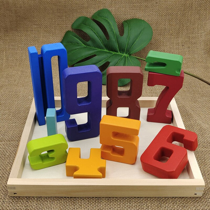 New Number Building Blocks Wooden Math Digital Toys