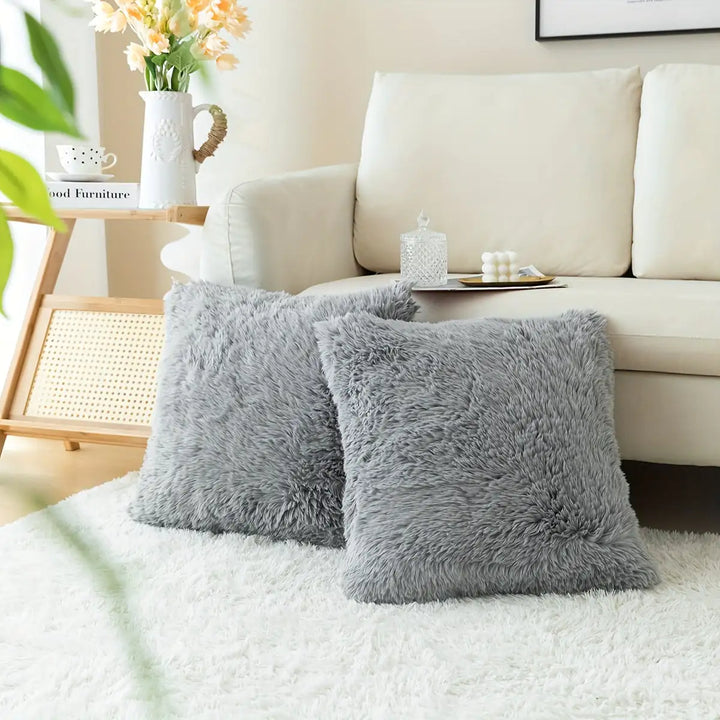 Luxurious Soft Faux Fur Throw Pillow Covers