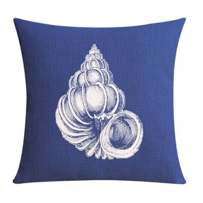 Nordic Style Mediterranean Sea Anchor Pillow Cover