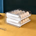 Refrigera 2-Layer Drawer Type Stackable Clear Plastic Egg Holder