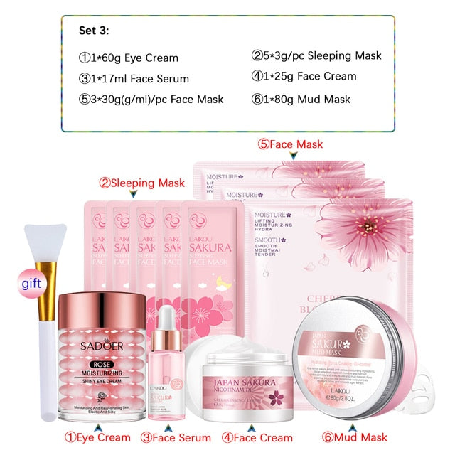 Women Beauty Health 24k Serum Skin Care Kit