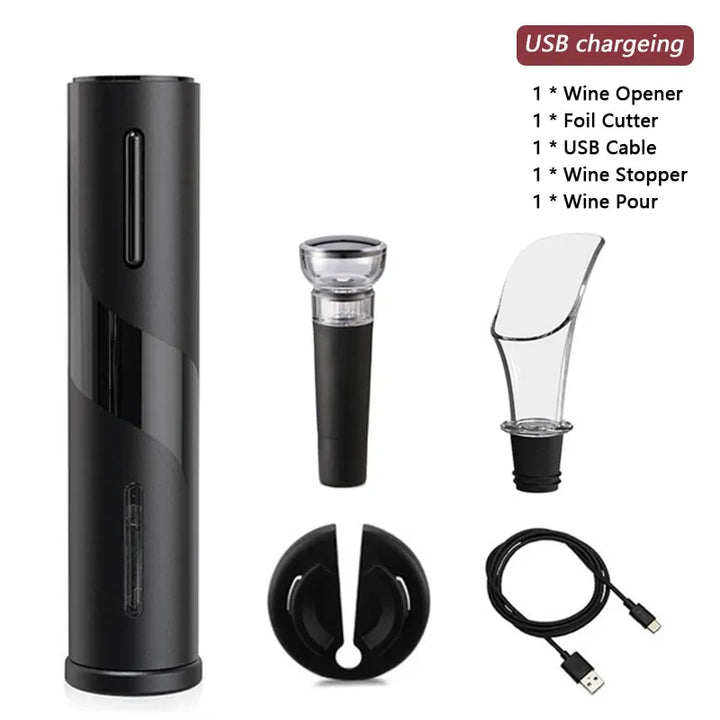 Electric Wine Opener Foil Cutter Jar Opener Kitchen Gadget