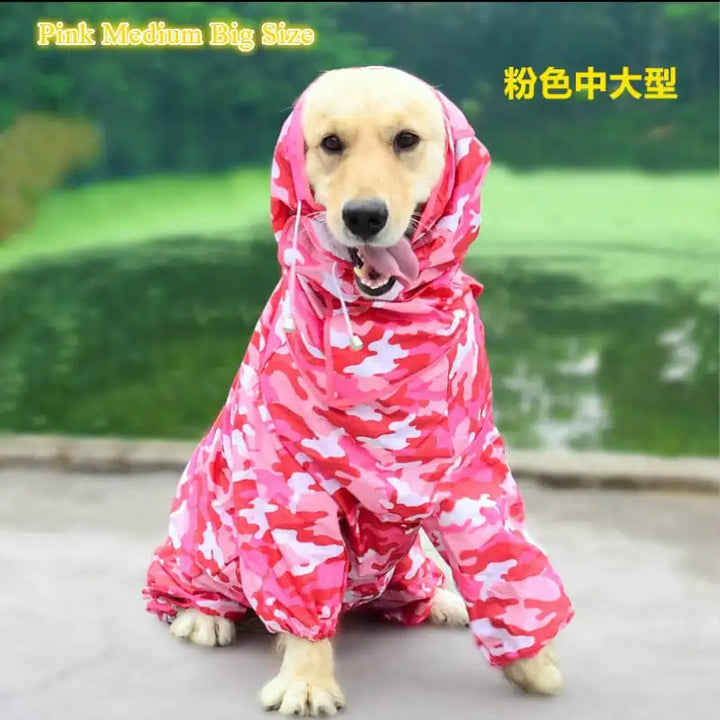 Dog Raincoat-Waterproof Jumpsuit