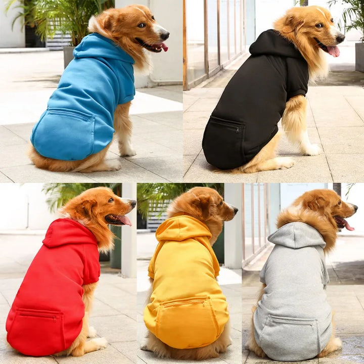 Warm Dog Hoodies for Medium-Large Dogs