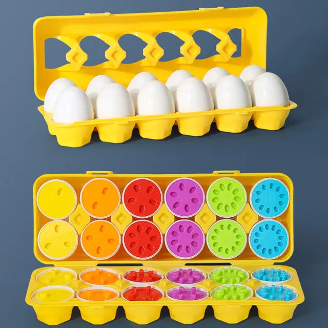 Baby Learning Educational Toy Smart Egg Toy Games Shape Matching Sorters Toys Montessori Eggs Toys For Kids Children 2 3 4 Years