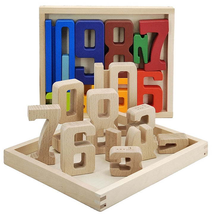 New Number Building Blocks Wooden Math Digital Toys