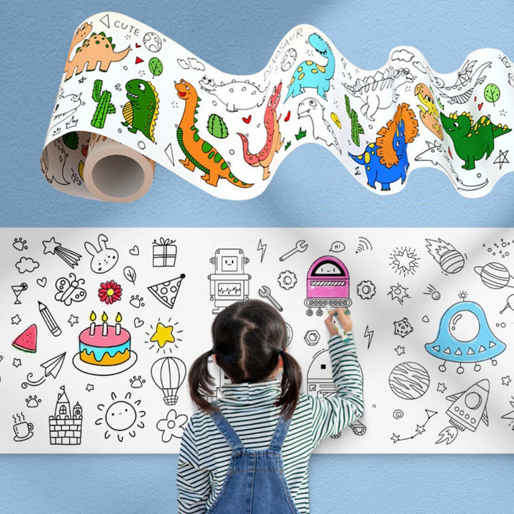 Children Drawing Roll Sticky